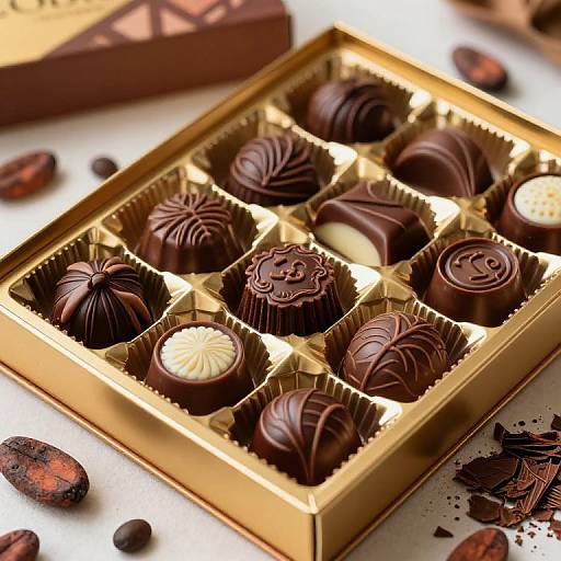 Godiva Chocolate Box Close-Up