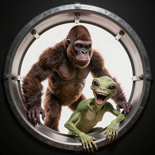 Encounter of Two Unique Alien Creatures