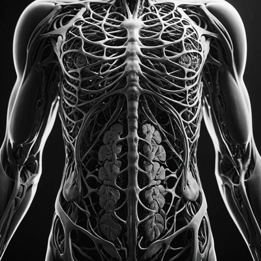 Artistic Anatomical Render of Human Nervous System