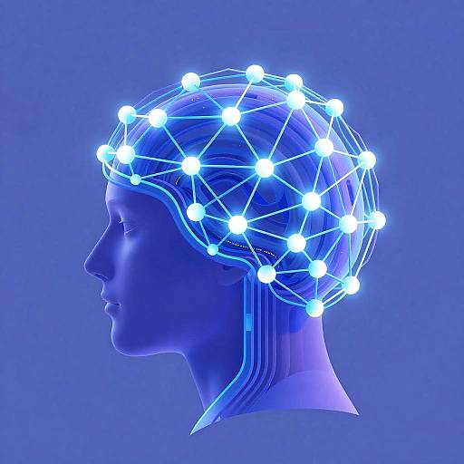 Abstract AI Neural Network Vector Art