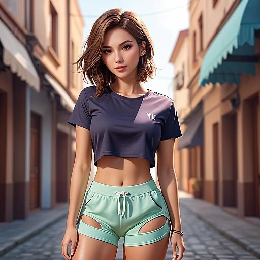 Stylish Casual Streetwear with Underboob Cutout