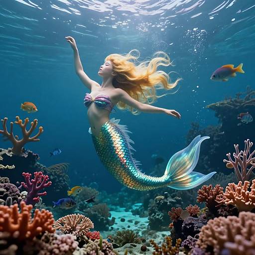 Enchanting Underwater Mermaid Realm