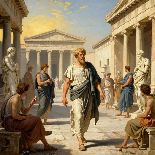 Philosopher in Ancient Greek Agora