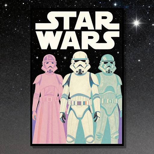 Vintage Star Wars Pop Art Poster
