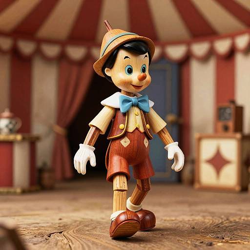 Ivory Inlay Pinocchio Ringmaster