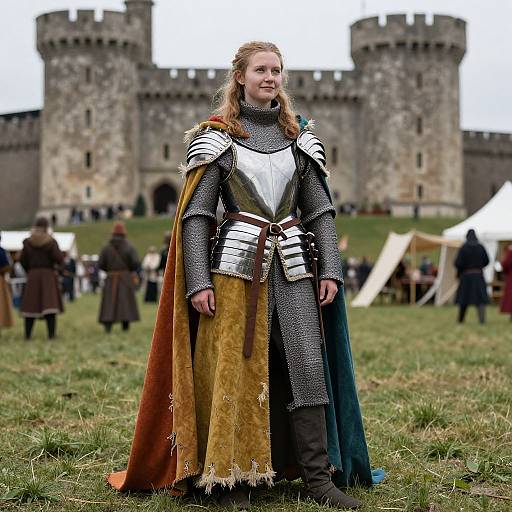 Vivid Medieval Armor Costume