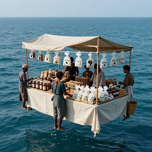 Floating Market of Metaphorical Trade