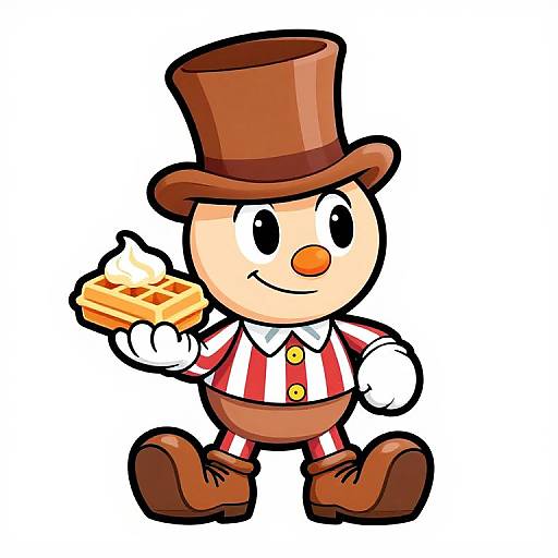 1950s Willy Wonka Cuphead Style