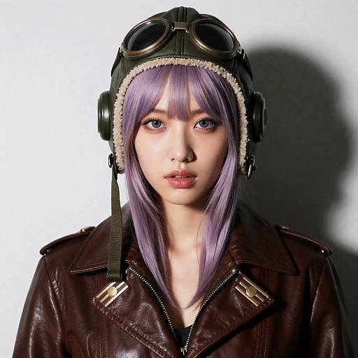 Cinematic Portrait of Female Aviator