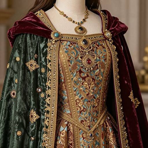 Luxurious Medieval Regal Attire