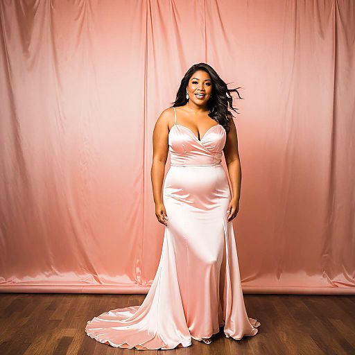 Surprised Bride-to-Be in Satin Lingerie Surprised Bride-to-Be in Satin Lingerie