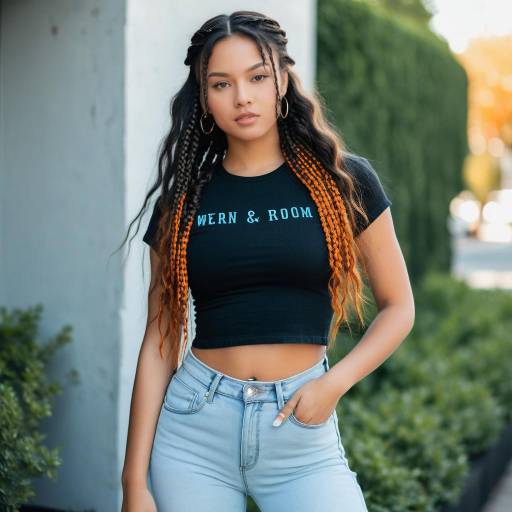 Young Woman in Casual Urban Outfit