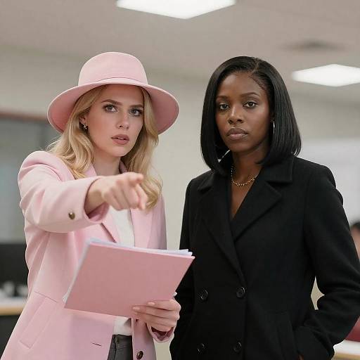 Two Women in Office Discussion