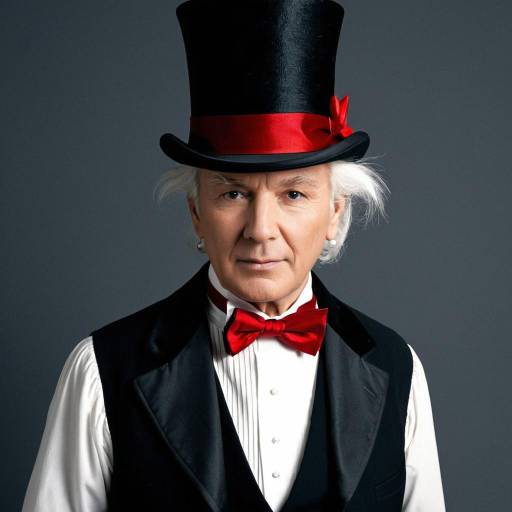 Elderly Man in Ebenezer Scrooge Costume