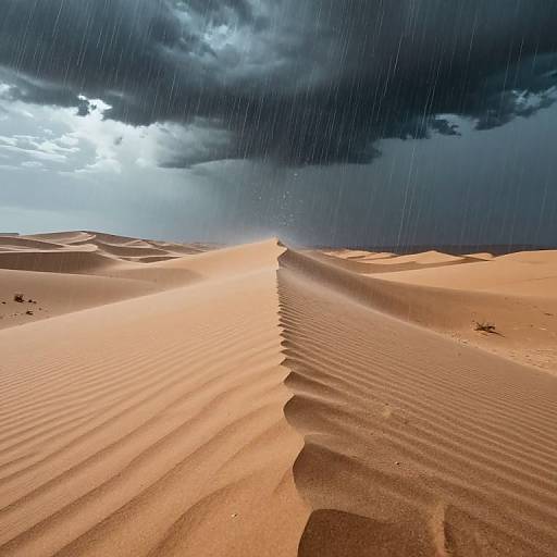 Desert Divided by Sand and Ink