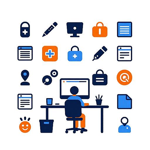 Animated Vector Art Workspace Design