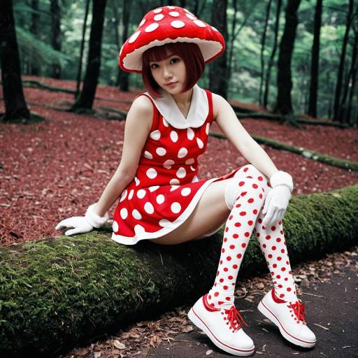 Charming Kinoko Komori Cosplay Outfit