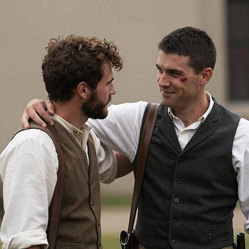 Intimate Moment Between Two Friends