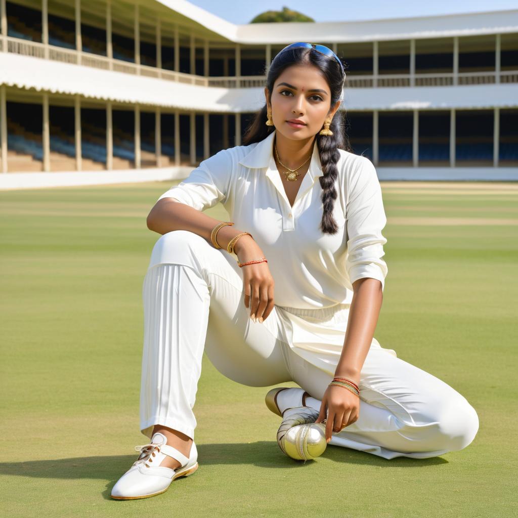 Gilded Vogue Shoot of Indian Cricketer