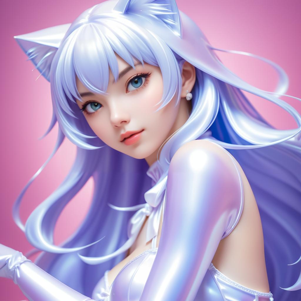 Ultra-Detailed Cat Girl Artwork