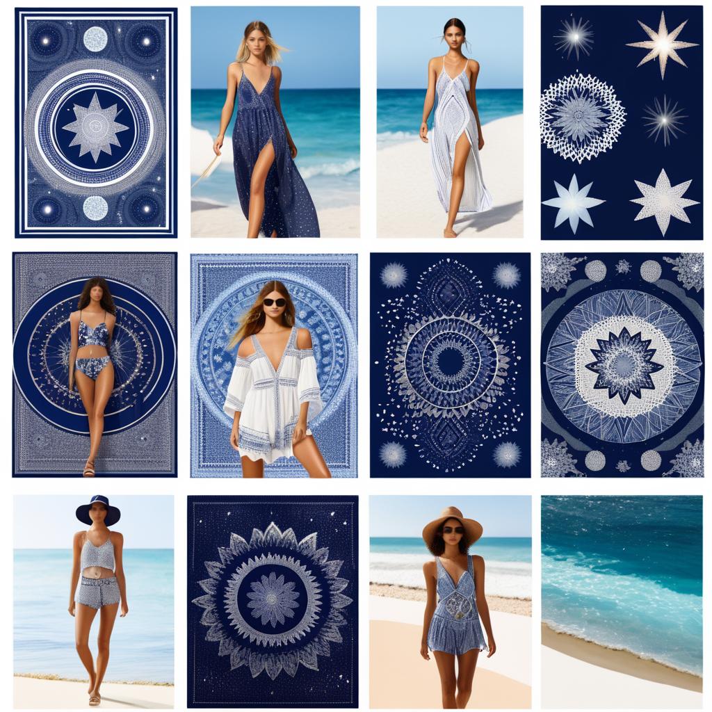 Starry Nights Inspired Beach Cover-Ups