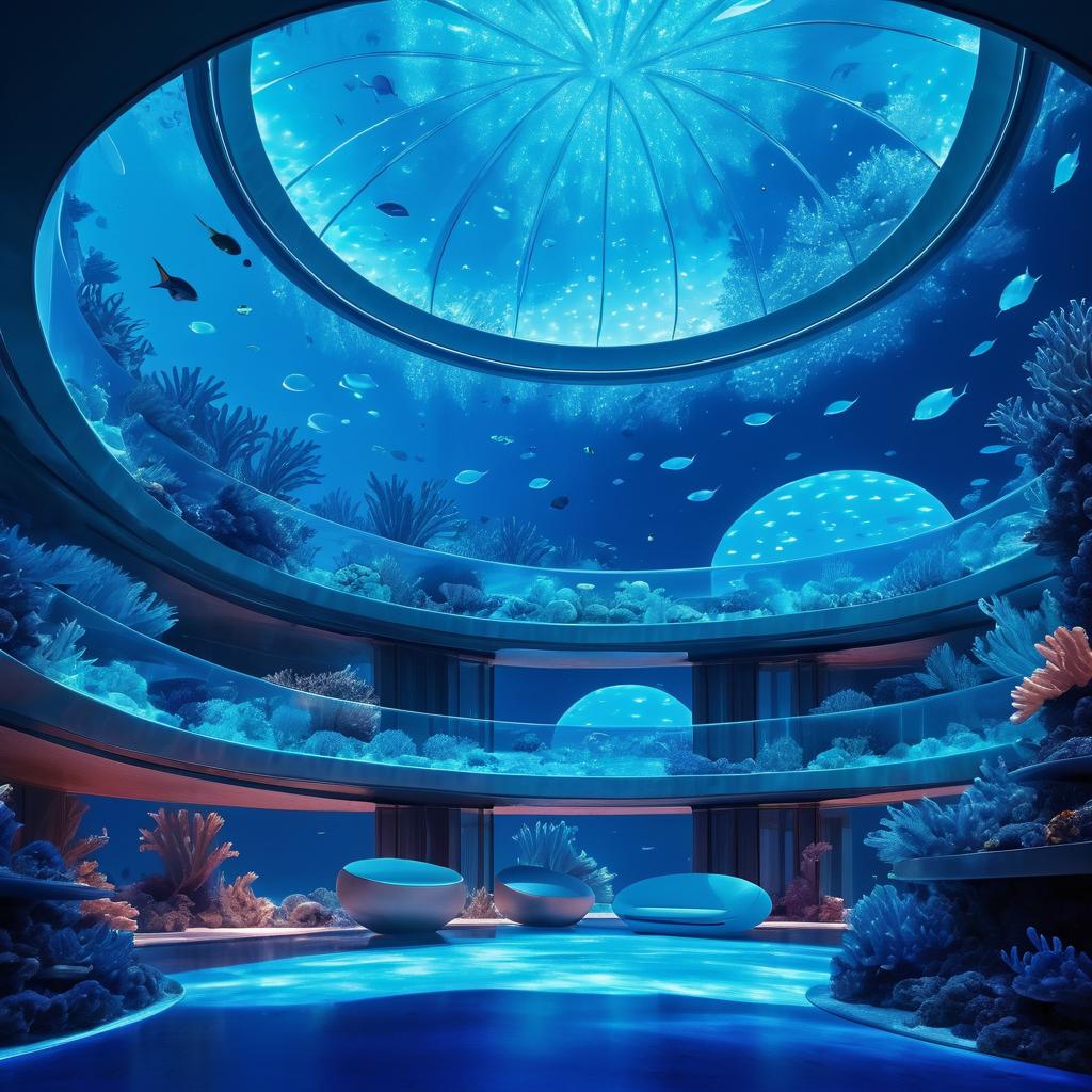 Futuristic Underwater Colony Vision