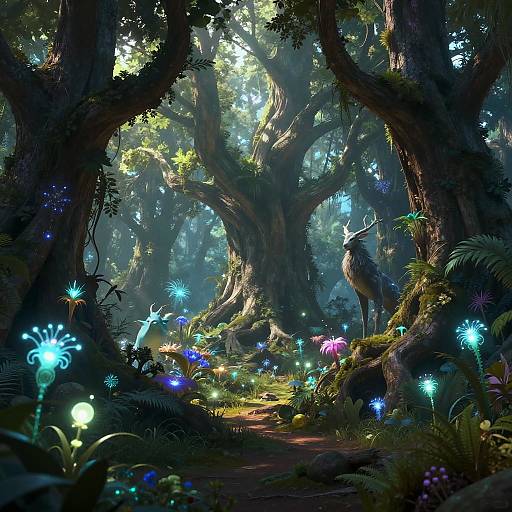 Fantasy Forest Expansion with Mystical Creatures