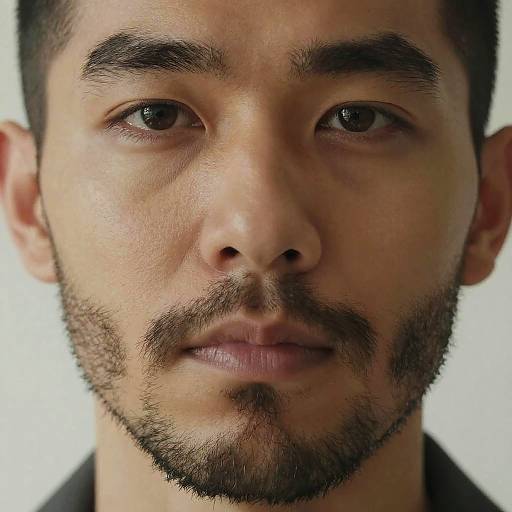 Realistic Portrait with Facial Hair