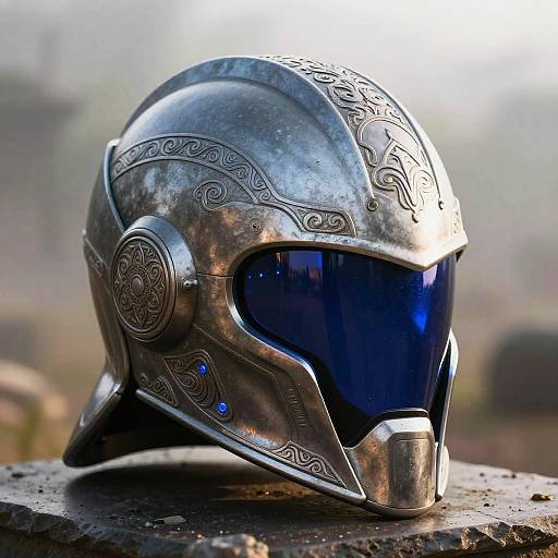 Futuristic Ancient Warrior Helmet