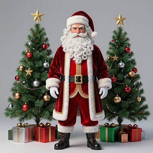 Photorealistic Iranian Santa Claus Portrait