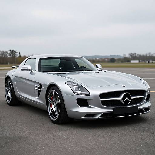 2012 Silver Mercedes-Benz SLS AMG Upgrades