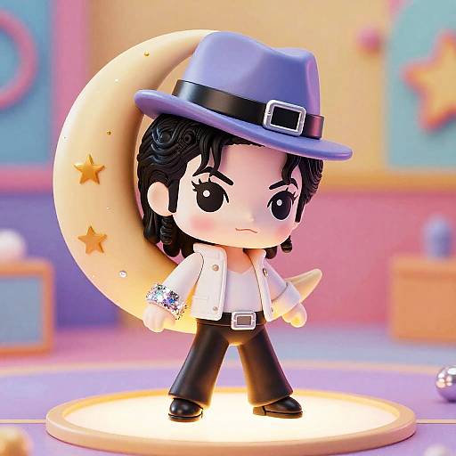 Chibi Michael Jackson Moonwalk