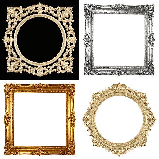 Vintage Ornate Frame Collage