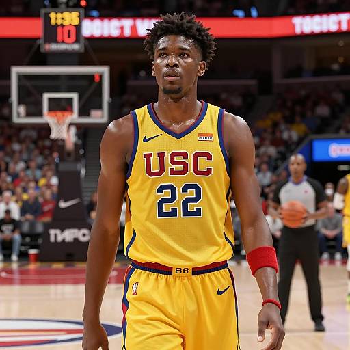 Intense Young Basketball Player in Action