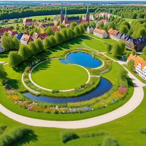 Mystical Meadow in a Danish Town