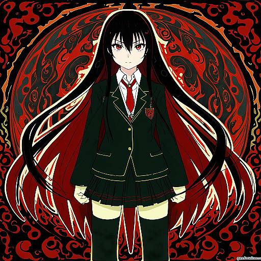 Illustration of Alastor (shakugan no shana), shakugan no shana in the style of Opossumachine