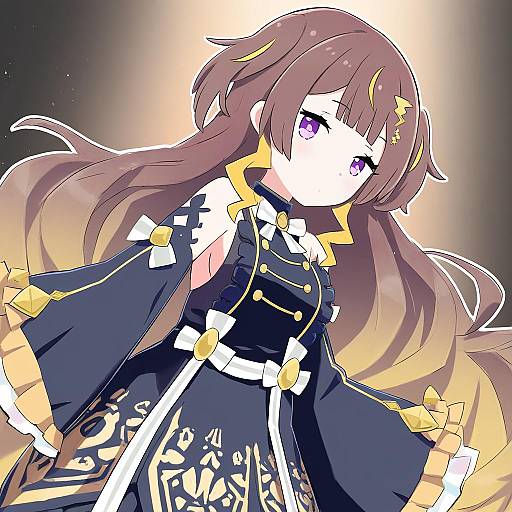 Illustration of Anya melfissa (1st costume), hololive in the style of Tani takeshi