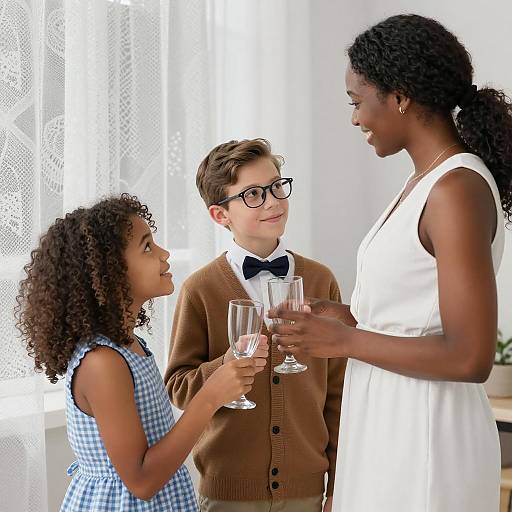 Joyful Indoor Gathering of Children