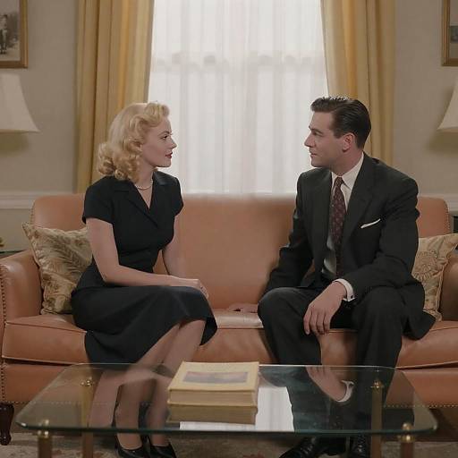 1940s Living Room Tense Encounter