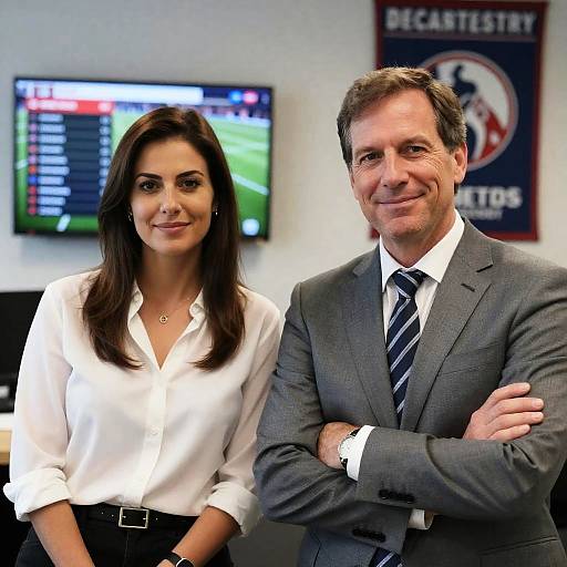 Casual Office Portrait of a Couple