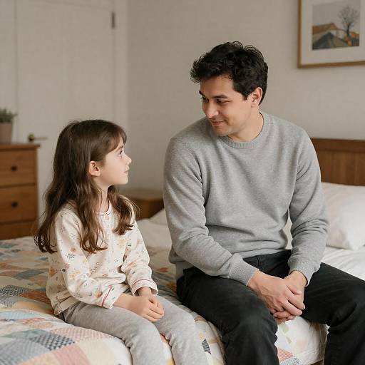 Heartwarming Moment Between Father and Daughter