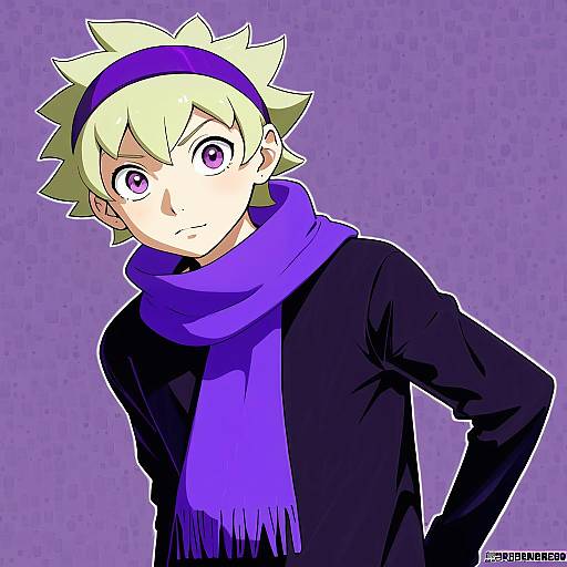 Illustration of Morty (pokemon), pokemon in the style of Shirotsumekusa