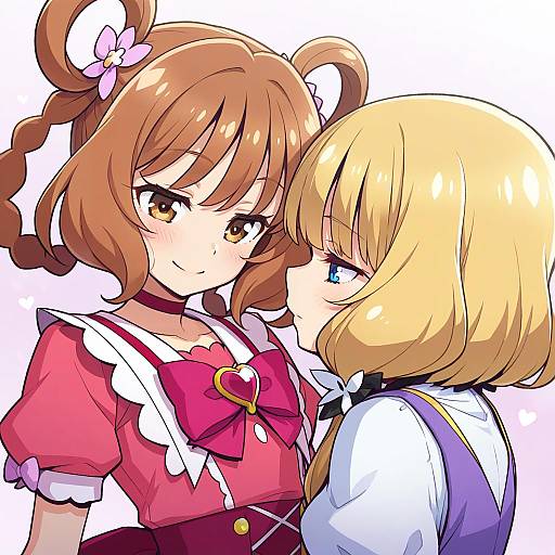 Illustration of Hanamichi ran, delicious party precure in the style of Heebee