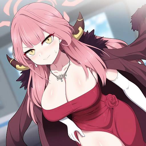 Illustration of Aru (dress) (blue archive), blue archive in the style of Fumutarou