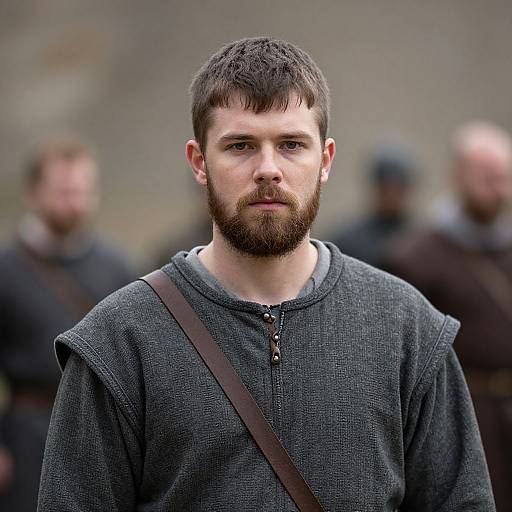 Realistic Medieval Page Boy Portrait