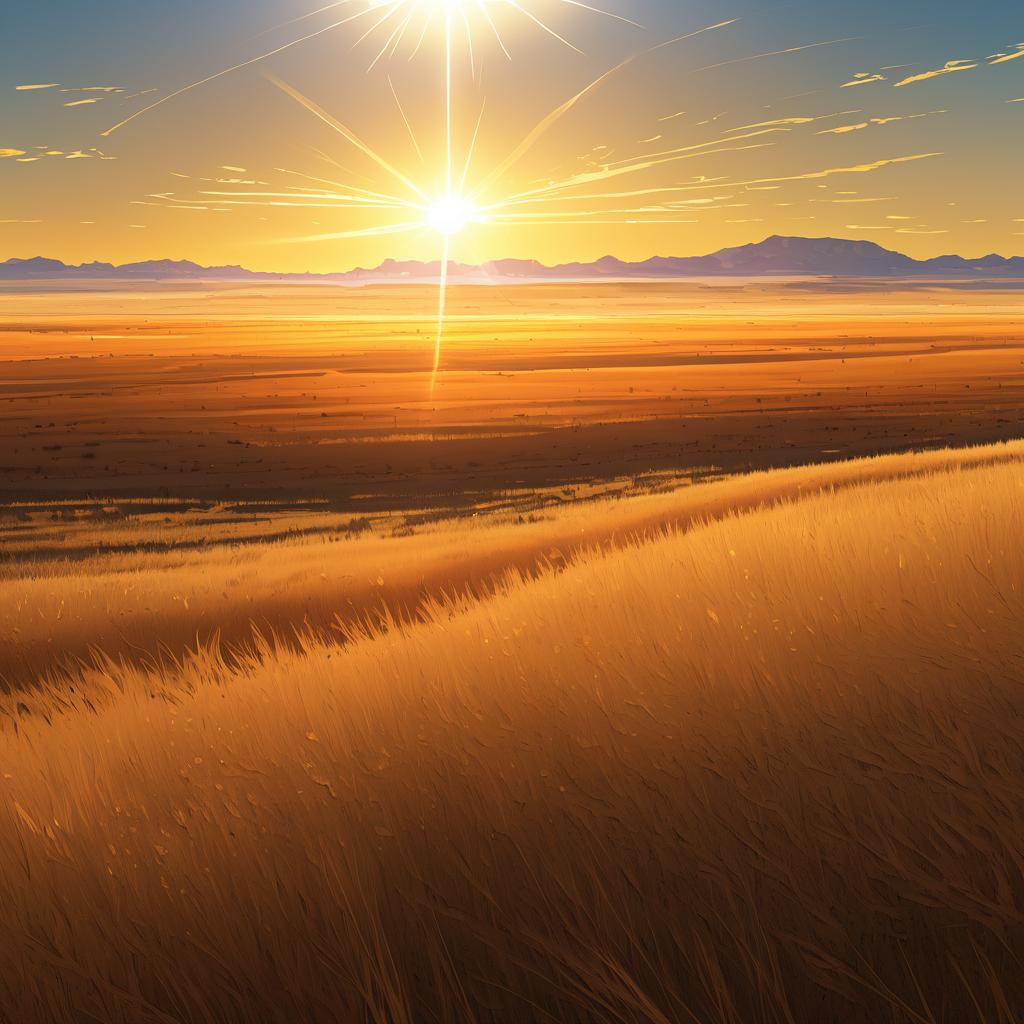 Vast Tallgrass Plains Under Midday Sun