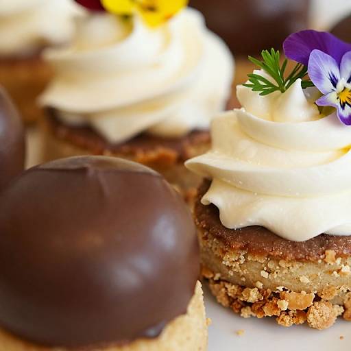 Close-Up Indulgent Dessert Textures