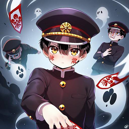 Illustration of Hanako (jibaku shounen hanako-kun), jibaku shounen hanako-kun in the style of Born-to-die