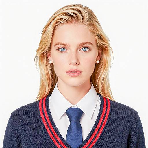 Portrait of a Stylish Blonde Woman