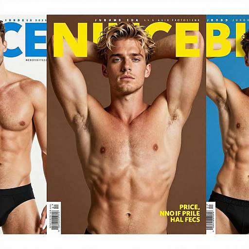 Adult Magazine Covers Featuring Muscular Men